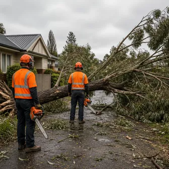 Emergency tree removal in Ballan after a storm