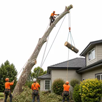 Hazardous tree removal in Carisbrook