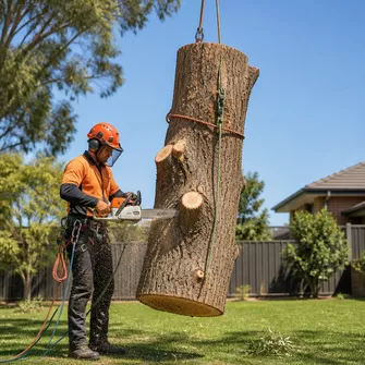 Large tree removal in Dunnstown, VIC