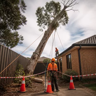 Hazardous tree removal in Dunnstown, VIC