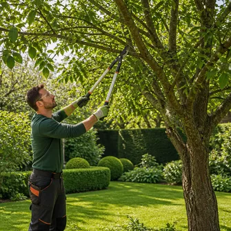 Tree pruning service in a Gordon garden