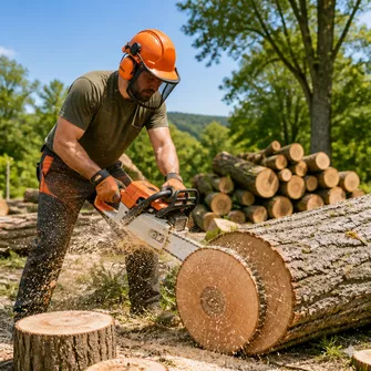 Tree cutting service in Meredith