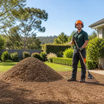 Tree mulching and debris removal in Meredith