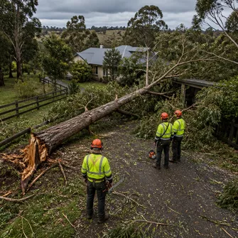 Emergency tree removal in Yendon